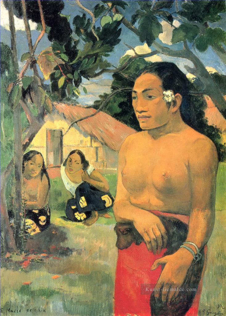 Wohin gehst du I Paul Gauguin Ölgemälde
